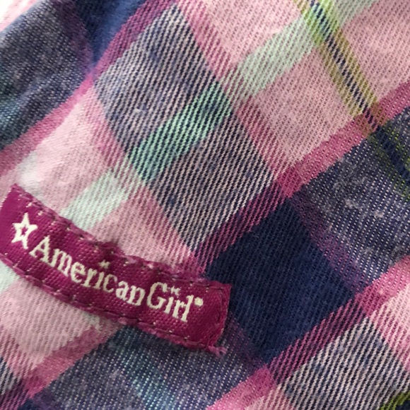 American girl pretty plaid dress tee beret hat set - Picture 8 of 8